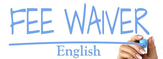 Fee Waiver English Button
