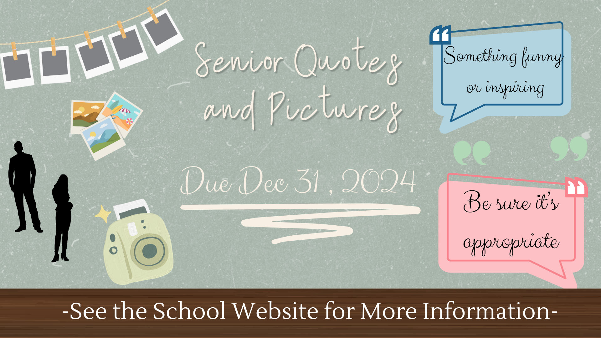 Senior ADs due dec 31st