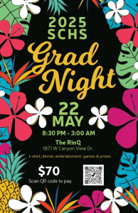 Ad about GradNite on May 22 $70